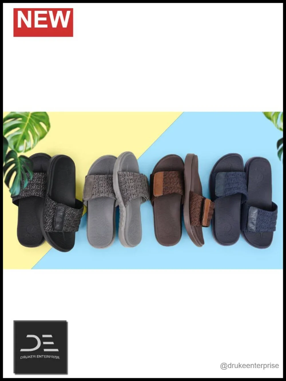 Mens Arch Support Sport Slides Adjustable Straps Orthotic Cushioned Rubber Soles